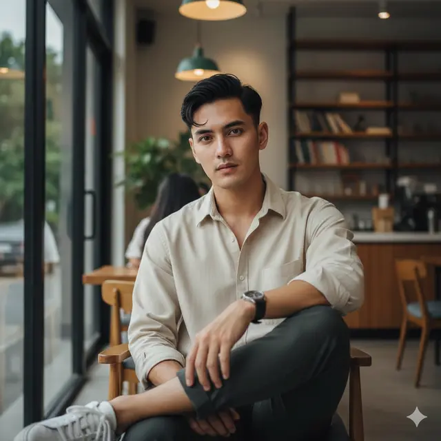 Model Rambut Pria Korea Comma Hair