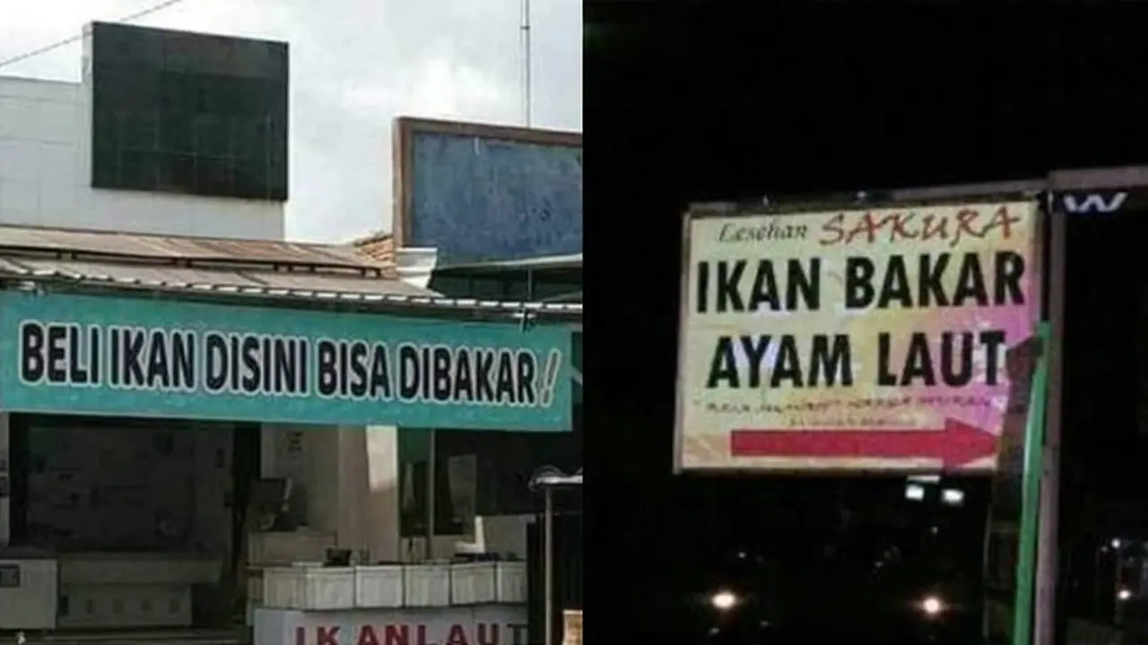 6 Cara Promosi Penjual Ayam dan Ikan Bakar Ini Nyeleneh, Bikin Heran