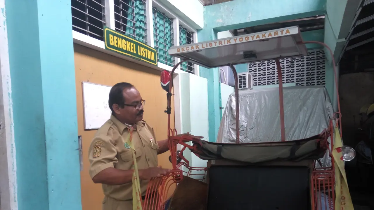 Becak Listrik Yogyakarta