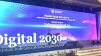 Menteri Perdagangan (Mendag) RI Zulkifli Hasan menghadiri Diseminasi Buku Putih Strategi Nasional Pengembangan Ekonomi Digital 2030 di The St. Regis Jakarta, Rabu (6/12/2023). (Elza/Liputan6.com)
