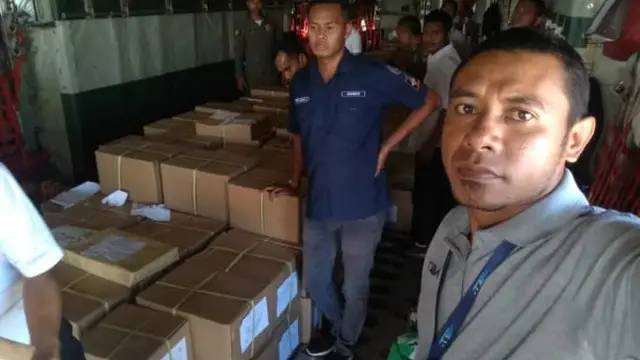 distribusi logistik pemilu di NTT