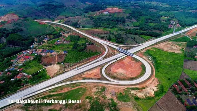 Simpang Susun di Tol Trans Sumatra