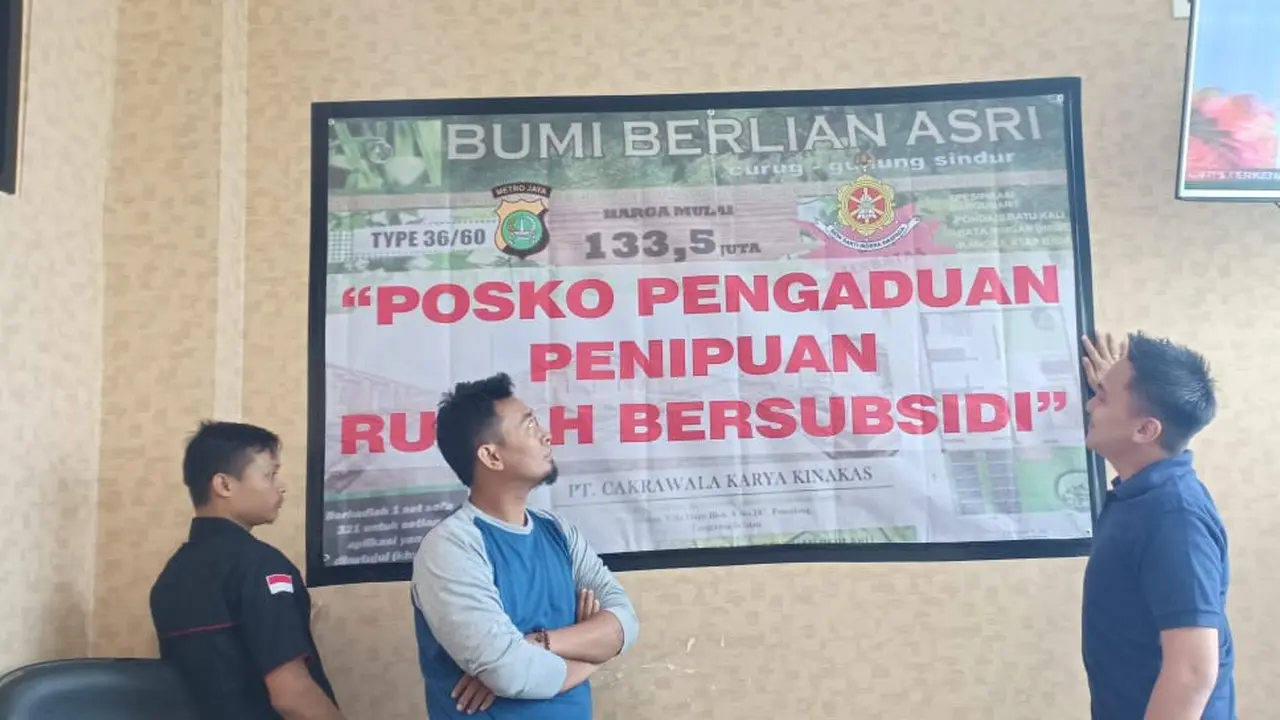 Polres Tangerang Selatan buka posko pengaduan penipuan modus rumah murah bersubsidi di Mako, Serpong.