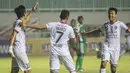 Keempat gol Miftahul Hamdi untuk Bali United tercipta pada menit kesembilan, 24, 46, dan 86. (Bola.com/Vitalis Yogi Trisna)