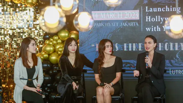 Sophia Latjuba saat peluncuran Hollywood Spectra bersama Youth & Beauty Clinic, di Jakarta, Selasa (14/3/2023).