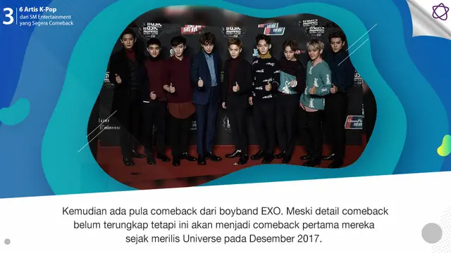 [Bintang] 6 Artis K-Pop dari SM Entertainment yang Segera Comeback