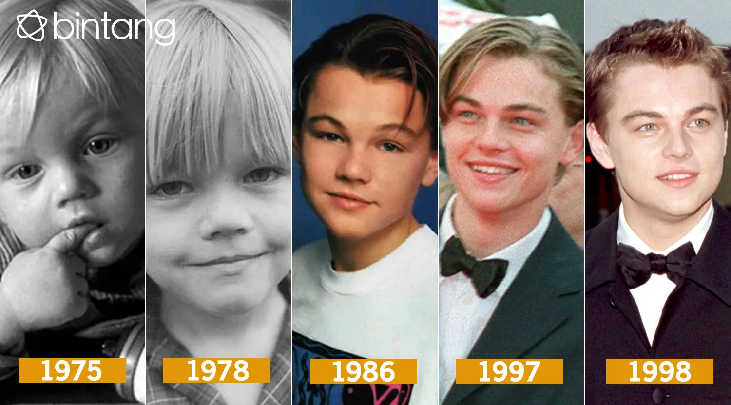 Metamorfosa Leonardo DiCaprio. (Desain: Nurman Abdul Hakim/Bintang.com)