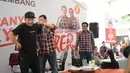 Beberapa selebriti mendatangi Rumah Lembang yang menjadi markas pemenangan pasangan calon Gubernur  DKI dan wakil Gubernur, Basuki Tjahaja Purnama (Ahok) dan Djarot Saiful Hidayat. (Nurwahyunan/Bintang.com)