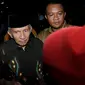 Mantan Ketua Umum PAN, Amien Rais, hadir untuk melihat langsung kondisi Ketum Partai Gerindra, Suhardi, yang dirawat di ruang ICU RSPP, Jakarta, (26/8/14). (Liputan6.com/Helmi Fithriansyah)