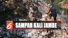 Sampah-sampah dari kali justru ditumpuk sembarangan di pinggir kali hingga di tanah warga dan tanah irigasi seluas 600 meter persegi.