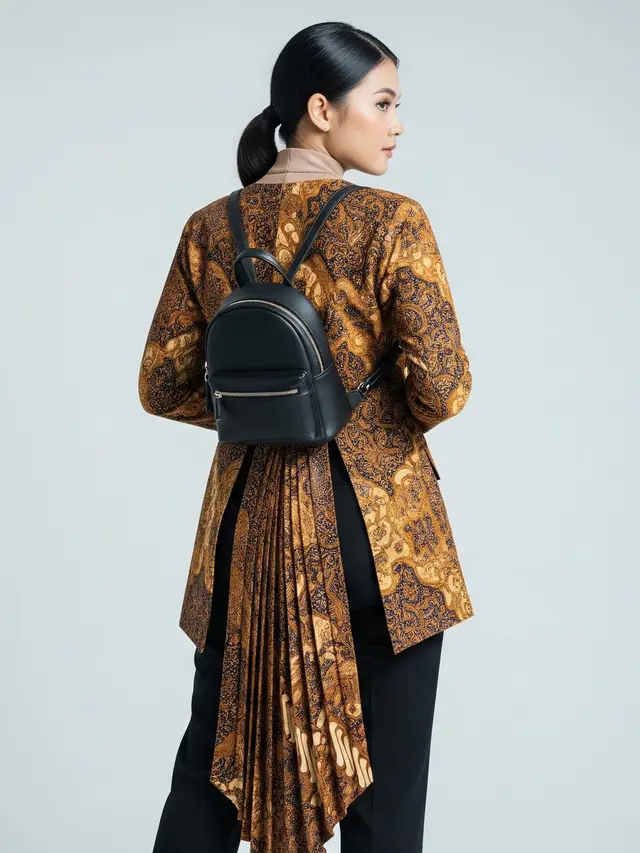 Model Atasan Batik Blazer Kekinian