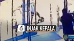 Terekam CCTV, korban diserang tiba-tiba di trotoar saat berjalan menuju ke gereja.