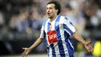 Grenoble's forward Daniel Moreira after scoring a goal against Monaco, on March 18, 2009 at Stade des Alpes in Grenoble, during their French Cup quarter final match. AFP PHOTO/JEFF PACHOUD