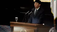Gubernur DKI Jakarta Basuki Tjahaja Purnama saat menyampaikan pidato di Sidang Paripurna DPRD DKI Jakarta, Jakarta, Senin (12/1/2015). (Liputan6.com/Faizal Fanani)