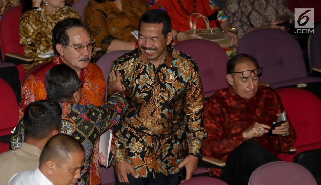 Mantan Ketua KPK Antasari Azhar hadir dalam rangka merayakan HUT Ketua Umum PDIP Megawati Soekarnoputri di Taman Ismail Marzuki (TIM), Jakarta, Selasa (23/1). (Liputan6.com/Faizal Fanani)