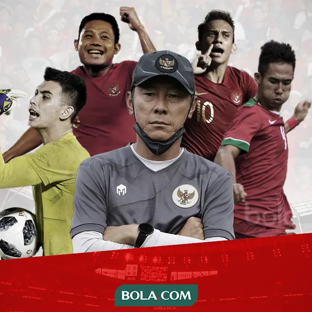Pemain Timnas Indonesia  dan Shin Tae-yong