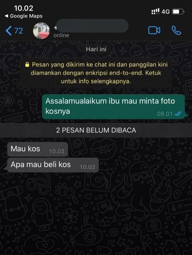 6 Chat Cari Kos Putri Ini Penuh Drama, Bikin Elus Dada