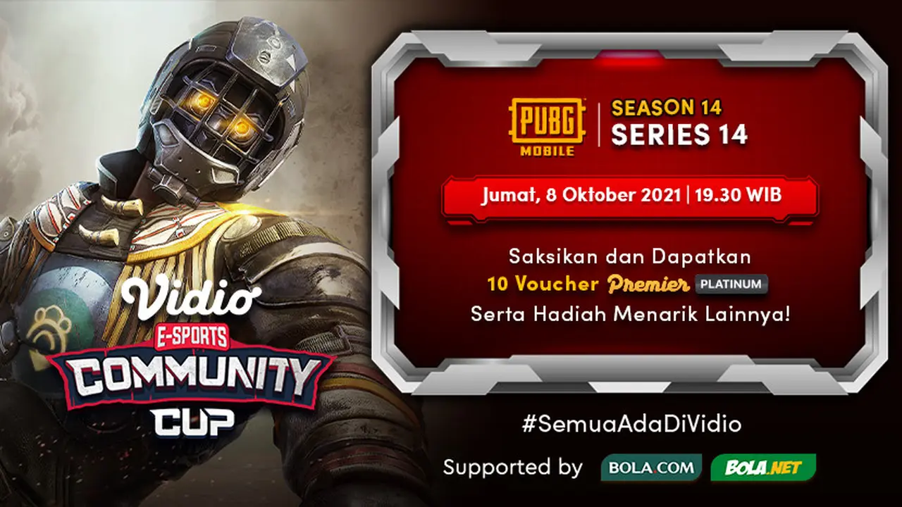 Jadwal dan Live Streaming Vidio Community Cup Season 14 PUBGM Series 14, Jumat 8 Oktober 2021