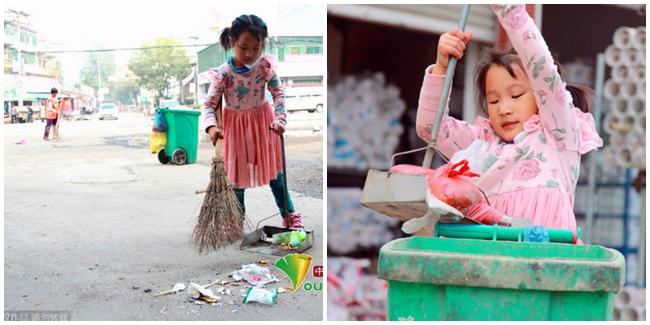 Xia Meiling diasuh oleh neneknya yang bekerja sebagai petugas kebersihan. | Foto: copyright shanghaiist.com