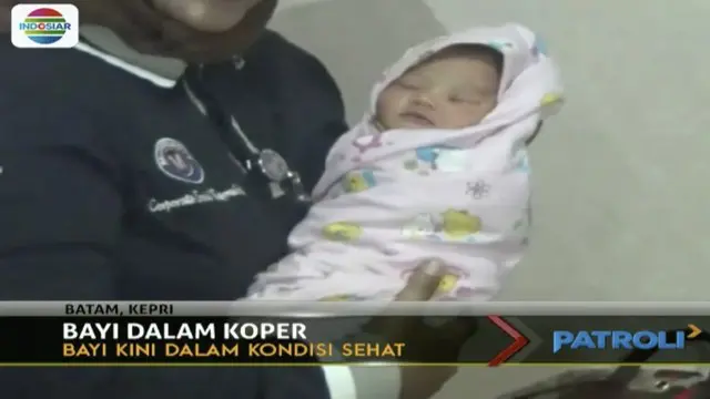 Warga illa Paradis Batu Aji, Kota Batam, Selasa pagi menemukan koper berisi bayi perempuan.