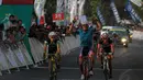Pebalap sepeda Indonesia, Patria Rasta menjadi yang tercepat di etape 2 ITdBI, Banyuwangi, (17/10/2014). (Liputan6.com/Helmi Fithriansyah)