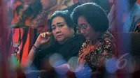 Rachmawati Soekarnoputri dan Meutia Hatta saat menghadiri Musyawarah Nasional (Munas) Perdana Srikandi Pemuda Pancasila digelar di Hotel Sultan, Jakarta, Jumat, (1/5/2015) .(Liputan6.com/Helmi Afandi)