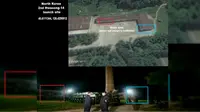 Lokasi peluncuran rudal Korea Utara (KCNA/Google Earth/Twitter)