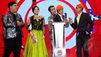 SCTV kembali menggelar ajang penghargaan Infotainment Awards 2015 untuk kelima kali nya ajang penghargaan ini di gelar di Studio 6 Emtek kawasan daan mogot, Jakarta, (30/01/15). (Liputan6.com/Faisal R Syam)