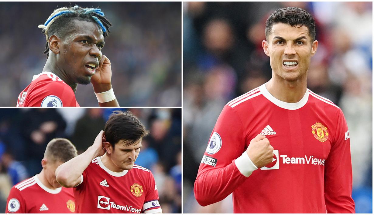Manchester United harus menelan pil pahit usai ditaklukkan Leicester City dengan skor 2-4 pada pekan ke-8 Premier League 2021/2022.  Berikut lima pemain Setan Merah yang tampil kedodoran di laga tersebut.