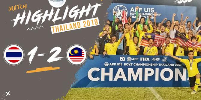 VIDEO: Malaysia Juara Piala AFF U-15 2019 Setelah Kalahkan Thailand