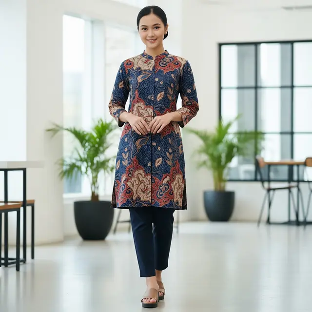 9 Model Atasan Batik Wanita Cocok untuk Acara Formal dan Informal