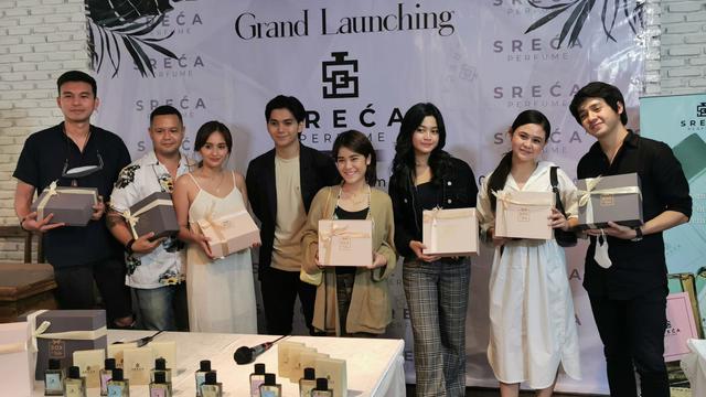 Ajil Ditto saat peluncuran parfum terbarunya