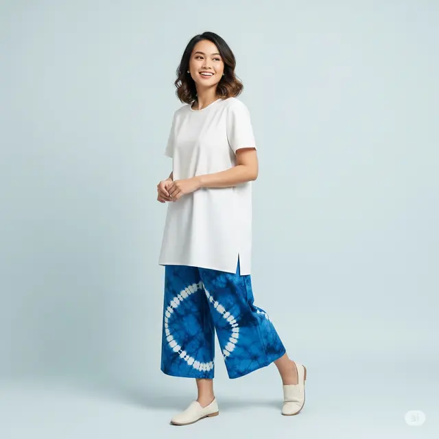 7 Model Batik Jumputan Modern untuk OOTD Stylish dan Elegan