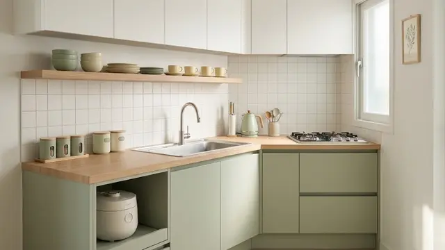 Dapur Pastel yang Lembut dan Kekinian