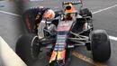 Verstappen tidak mengalami cedera apa pun. Namun, itu jadi pukulan besar bagi posisi pembalap asal Belanda itu di klasemen sementara F1 2021. (Foto: AFP/Natalia Kolesnikova)