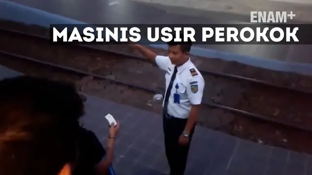 ENAM PLUS: Masinis Usir Penumpang Merokok di Gerbong