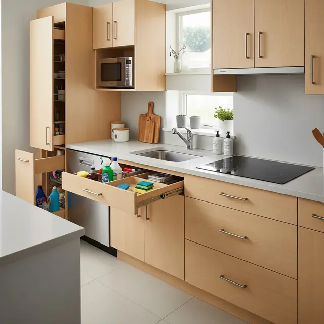 9 Model Dapur Banyak Laci dan Ruangan Tersembunyi di Lahan Terbatas, Solusi Rumah Mungil
