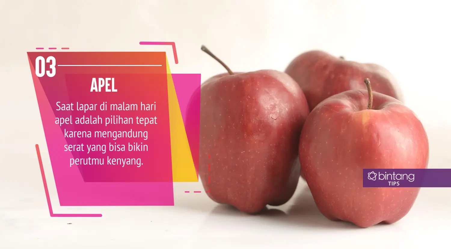 Biar kurus ini camilan yang bisa kamu santap sebelum tidur. (Foto: Daniel Kampua, Digital Imaging: Nurman Abdul Hakim/Bintang.com)