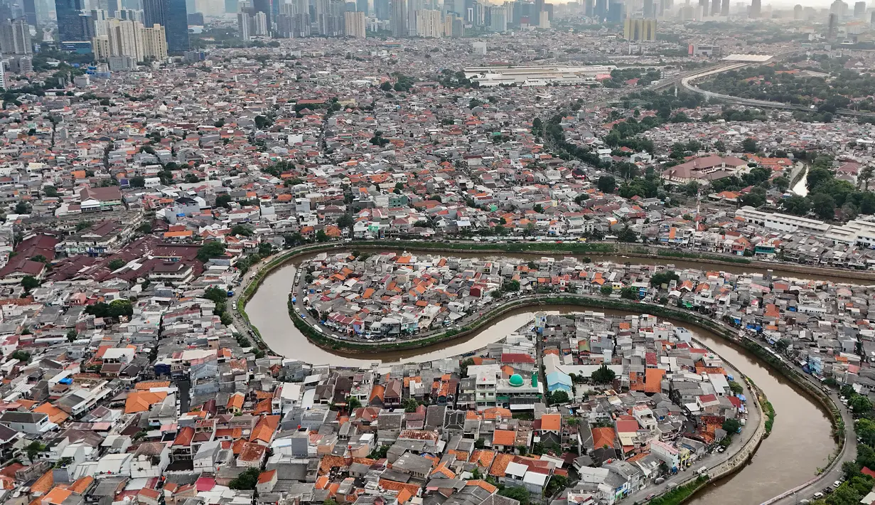 Diketahui, proyek normalisasi Kali Ciliwung tersendat dalam beberapa tahun terakhir. (merdeka.com/Arie Basuki)