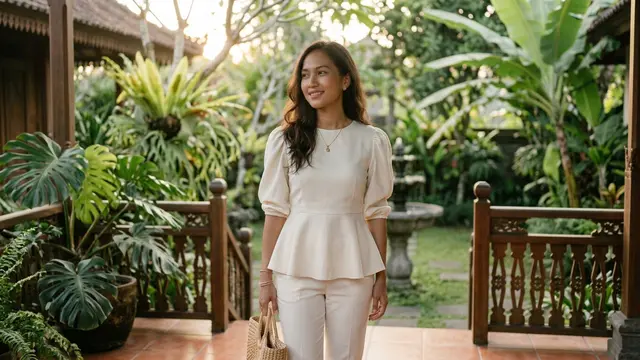Model Atasan Wanita Lengan Puff Simple tapi Beri Kesan Elegan