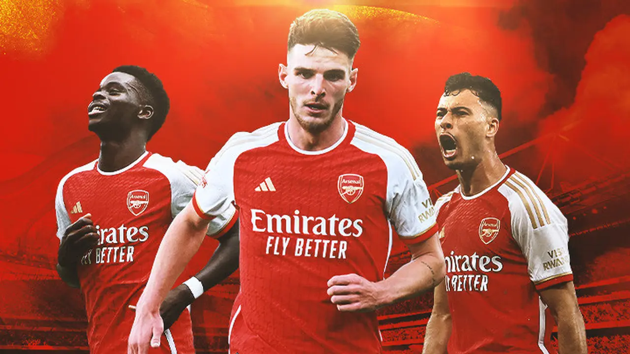 Arsenal - Bukayo Saka, Declan Rice, Gabriel Martinelli