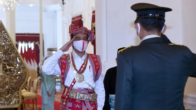 Jokowi Kenakan Baju Timor Tengah Selatan di HUT ke-75 RI