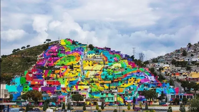 Rumah Warna-warni di Las Palmitas, Mexico