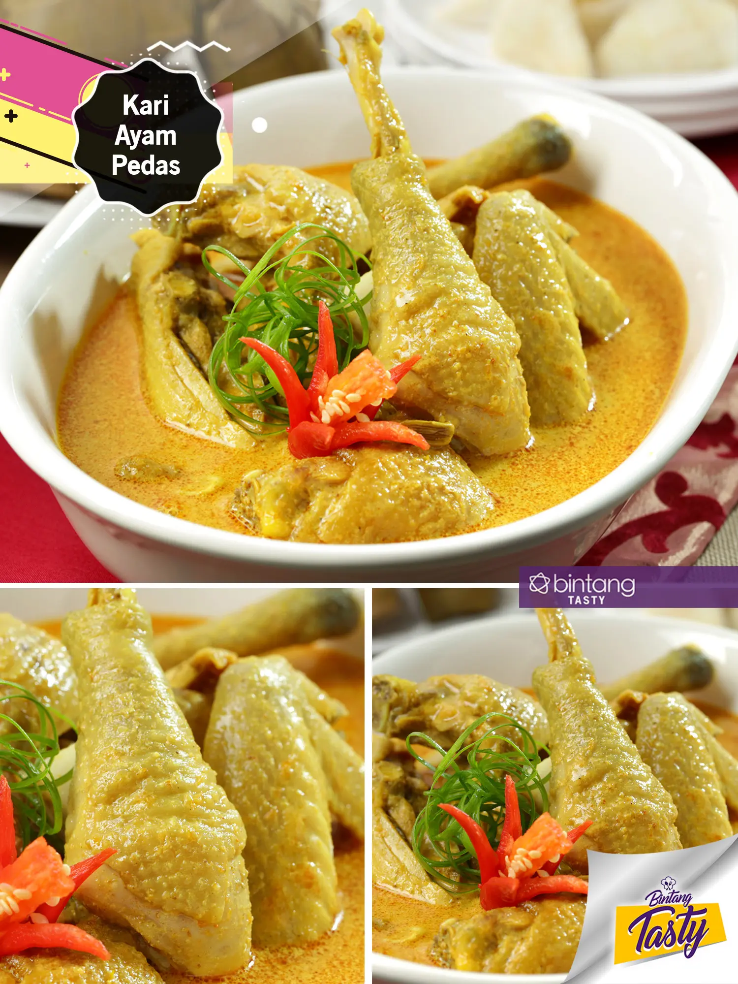 Kari Ayam Pedas. (Foto: Bintang.com/Daniel Kampua, Digital Imaging: Bintang.com/M Iqbal Nurfajri, Chef: Arum Sari)