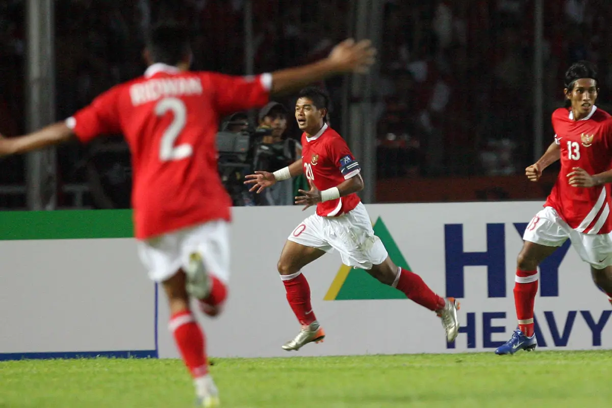Bambang Pamungkas - Timnas Indonesia Vs Timnas Bahrain di Piala Asia 2007