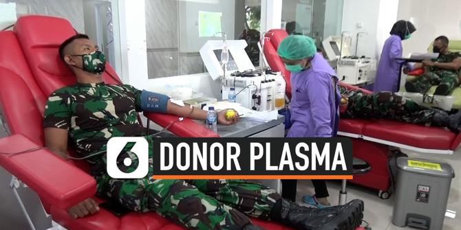 VIDEO: Sembuh dari Covid-19, Perwira Siswa Secapa AD Donorkan Plasma Darah