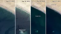 NASA Abadikan Pulau Kecil yang Hilang 'Termakan' Gempa Mematikan Pakistan