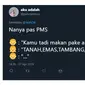 Drama Warganet Saat Nanya Makan Pas PMS (sumber:Twitter/@panutanmuu)