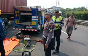 Kondisi Tol JORR Usai Tabrakan Beruntun Enam Kendaraan
