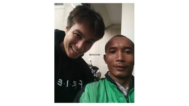 Ojol sama artis (Sumber: Instagram/gojek24jam)